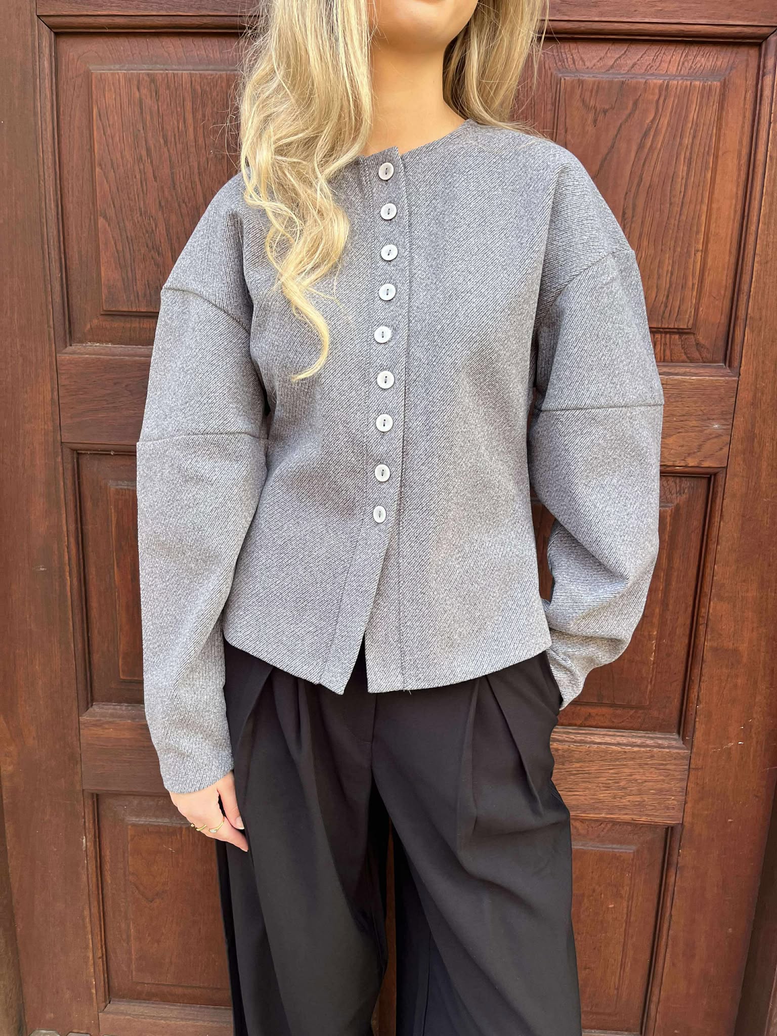 VMKLEA Cardigan - Medium Grey Melange